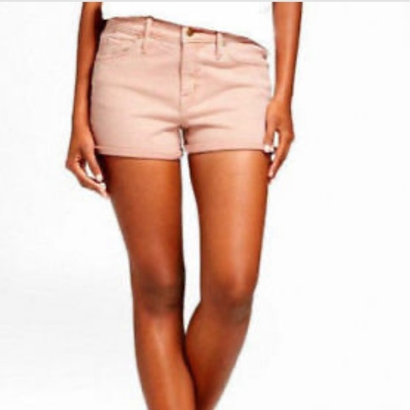 mossimo mid rise midi shorts